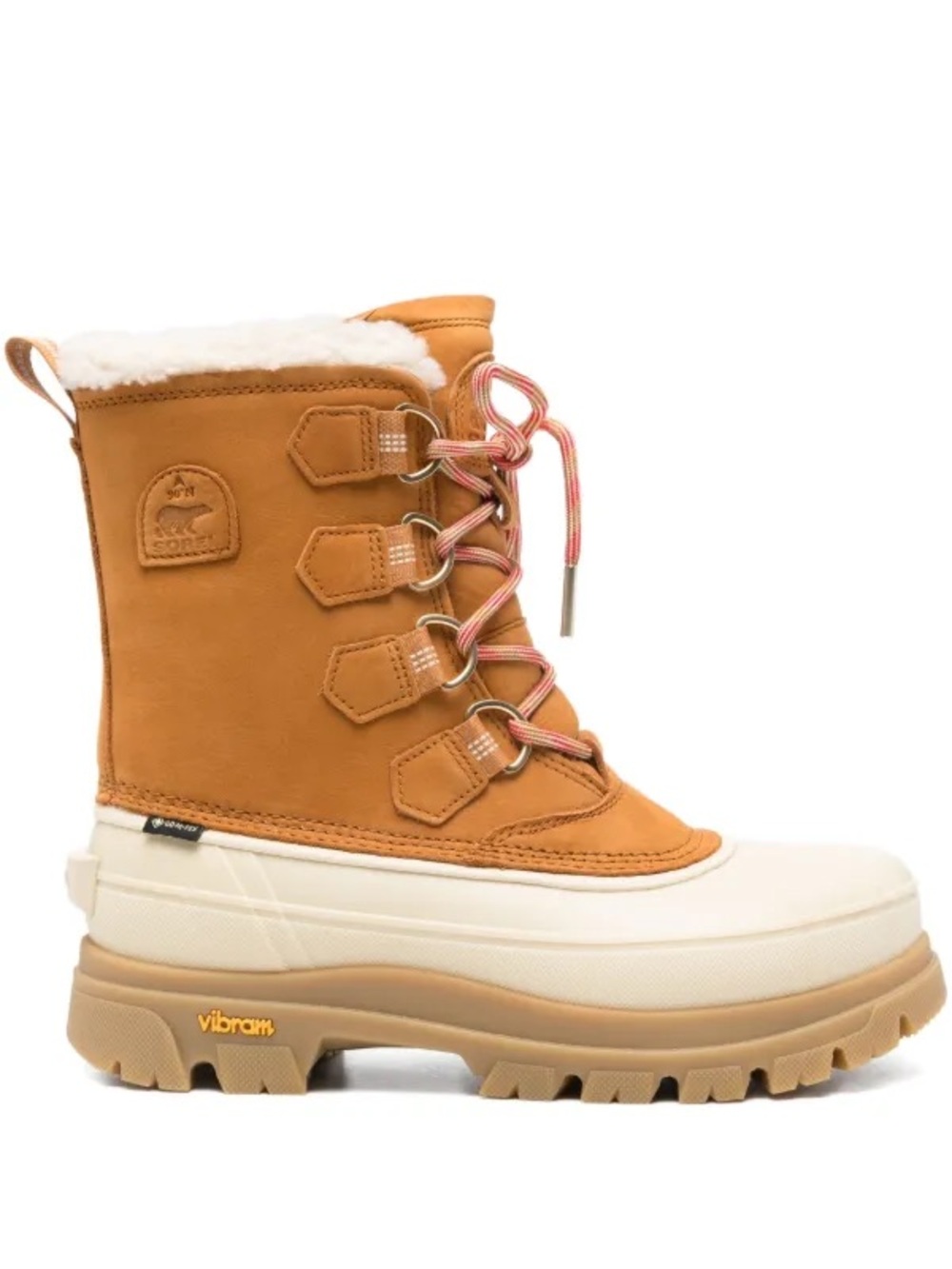 New! SOREL Women’s Caribou Horizon Lace Up Winter Boots With Shearling Size 7.5
